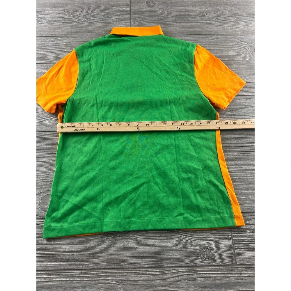Vintage 1984 Los Angeles Olympic Games Levis Staff Uniform Polo Shirt Green L